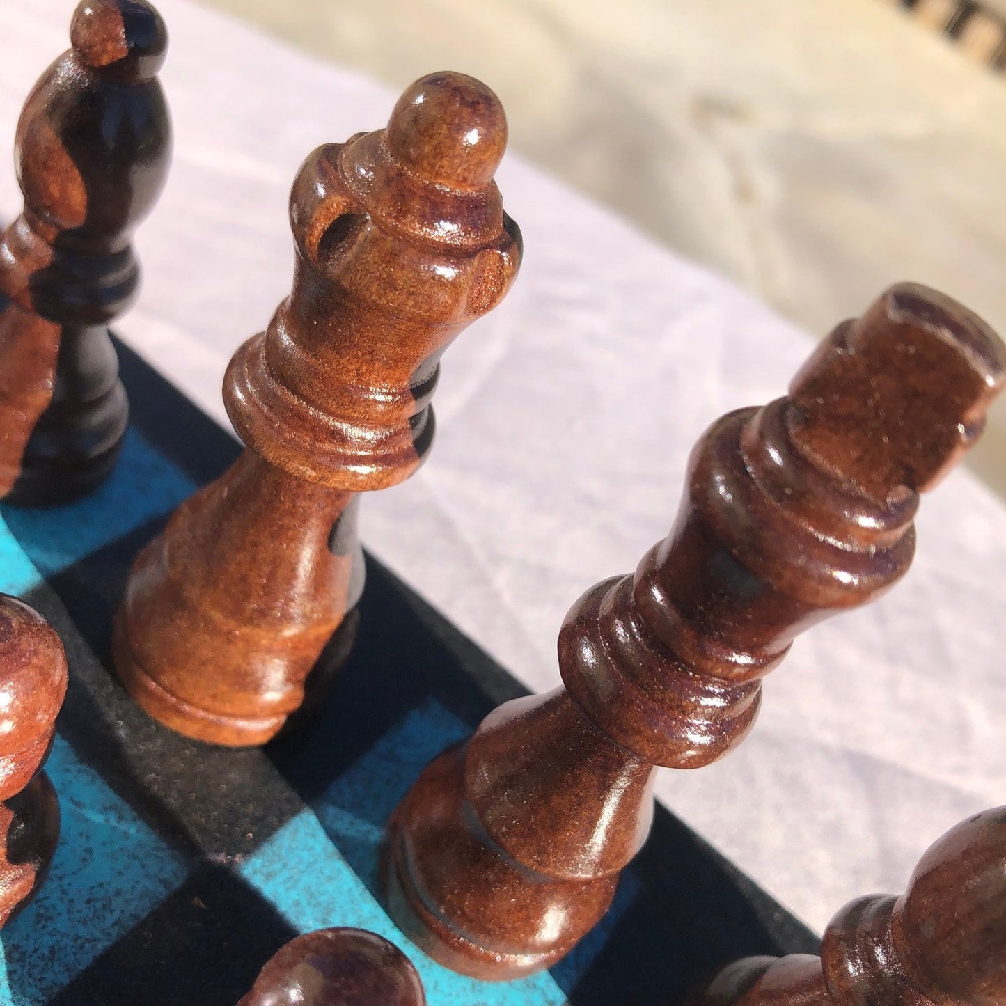 Chess Set - Fading Sky Blue