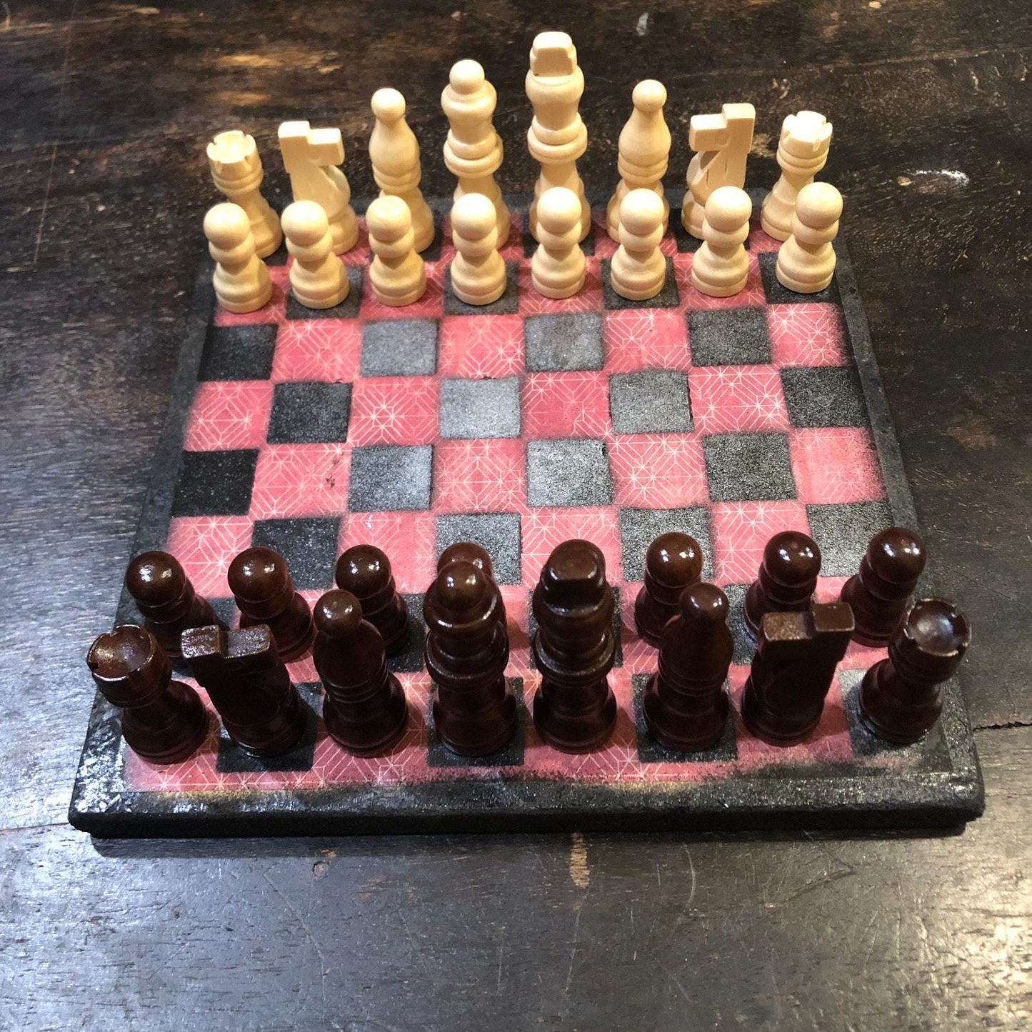 Scrapbook Chess Set - Red Space