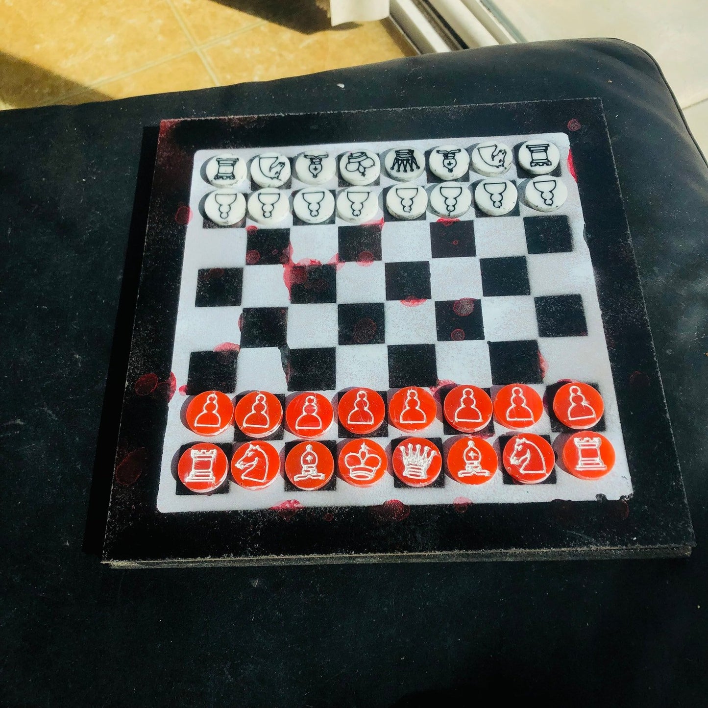 Chess Set - Checkered Vampire