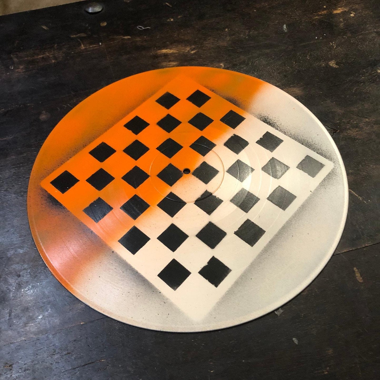 Vinyl Chess Set - Orange Cream (Resin Pieces)