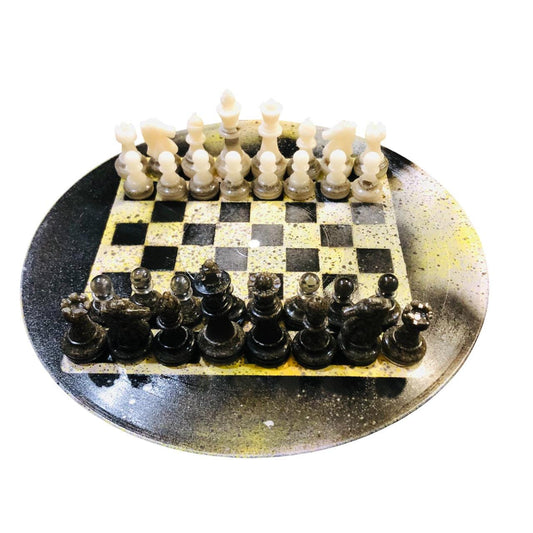 Vinyl Chess Set - Toxic Green (Resin Pieces)