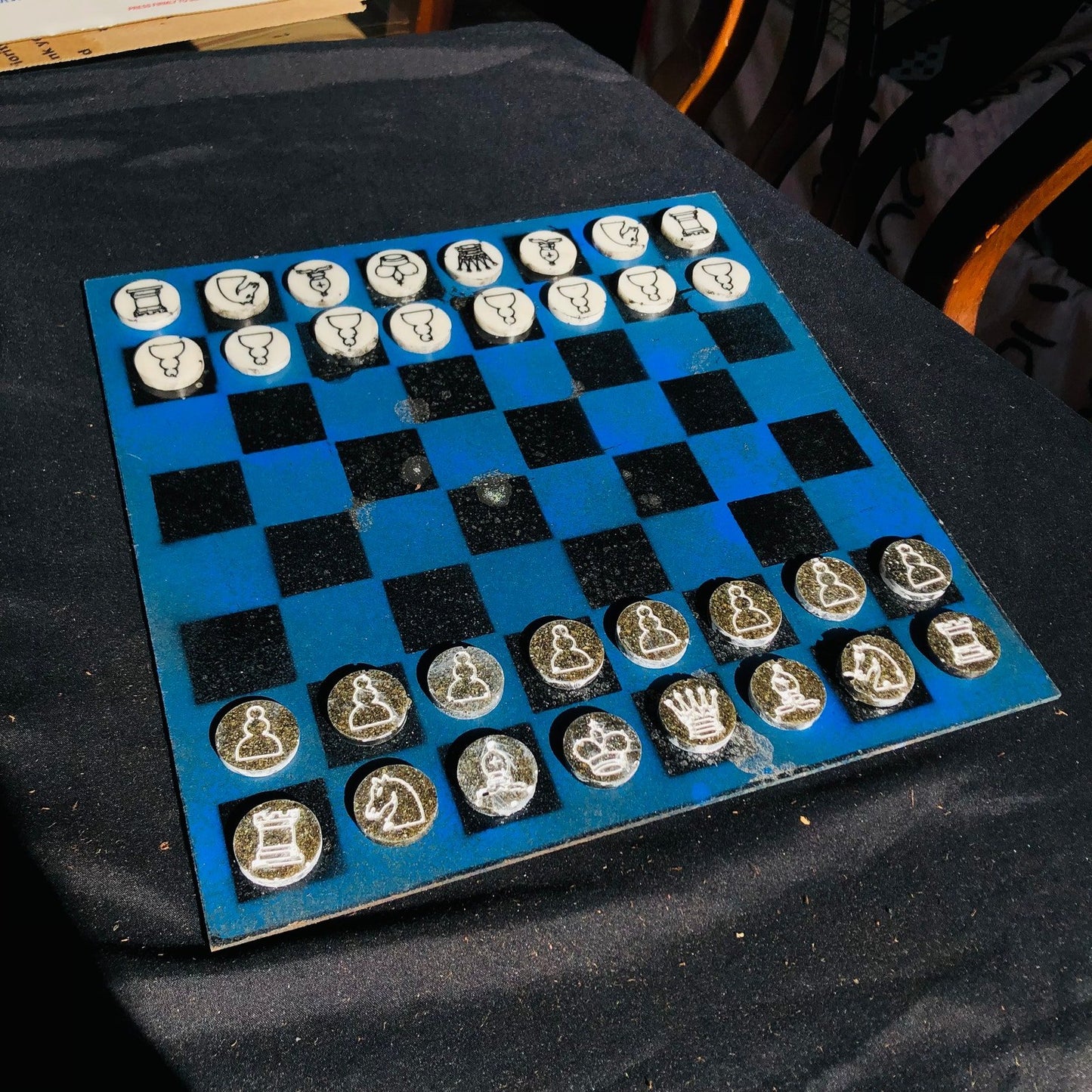 Chess Set - Deep Blue