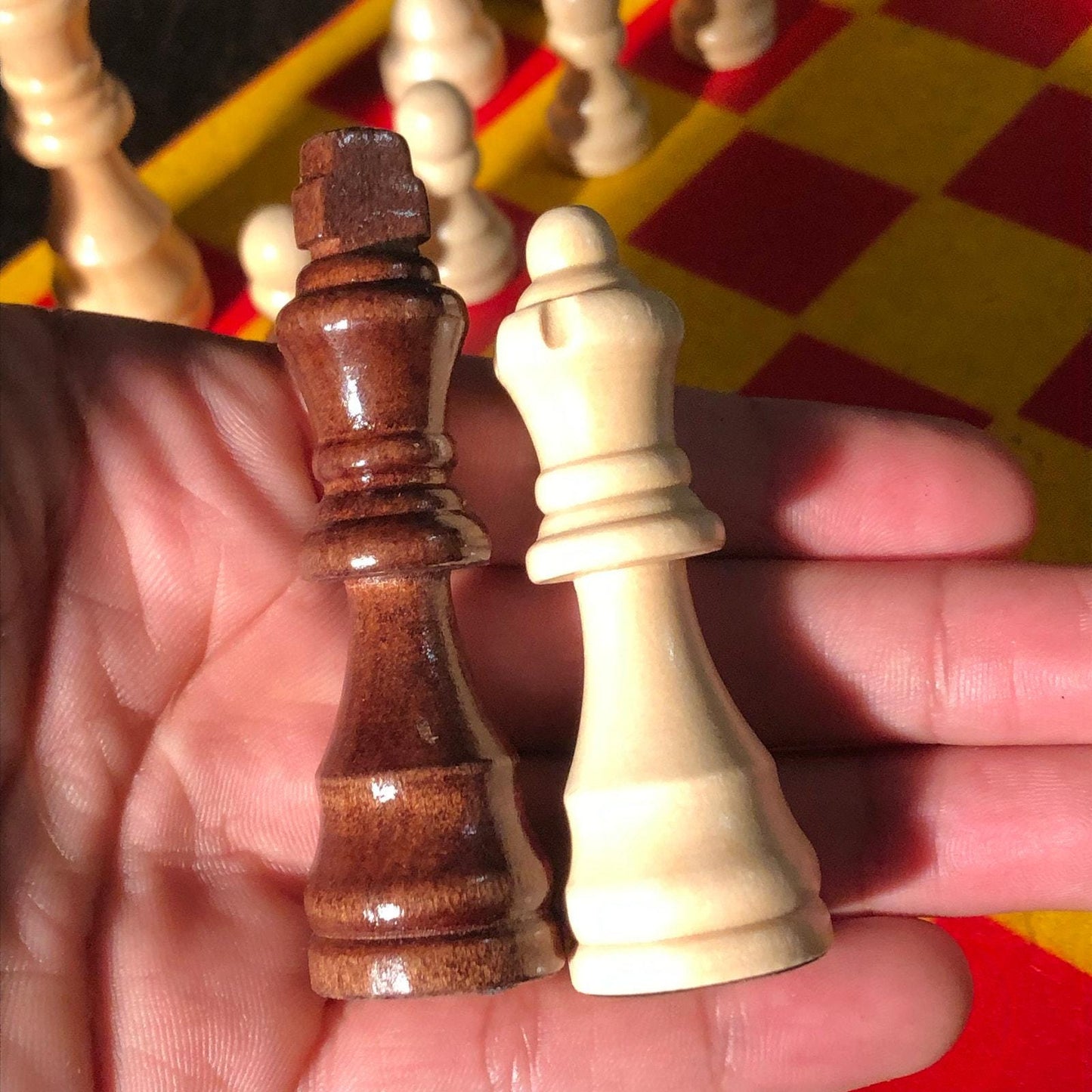 Chess Set - Vibrant Yellow Red