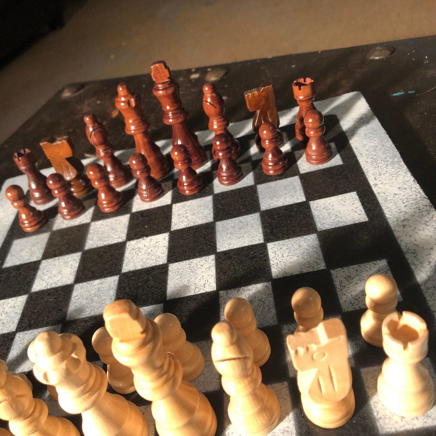 Chess Set - Simple Black & White