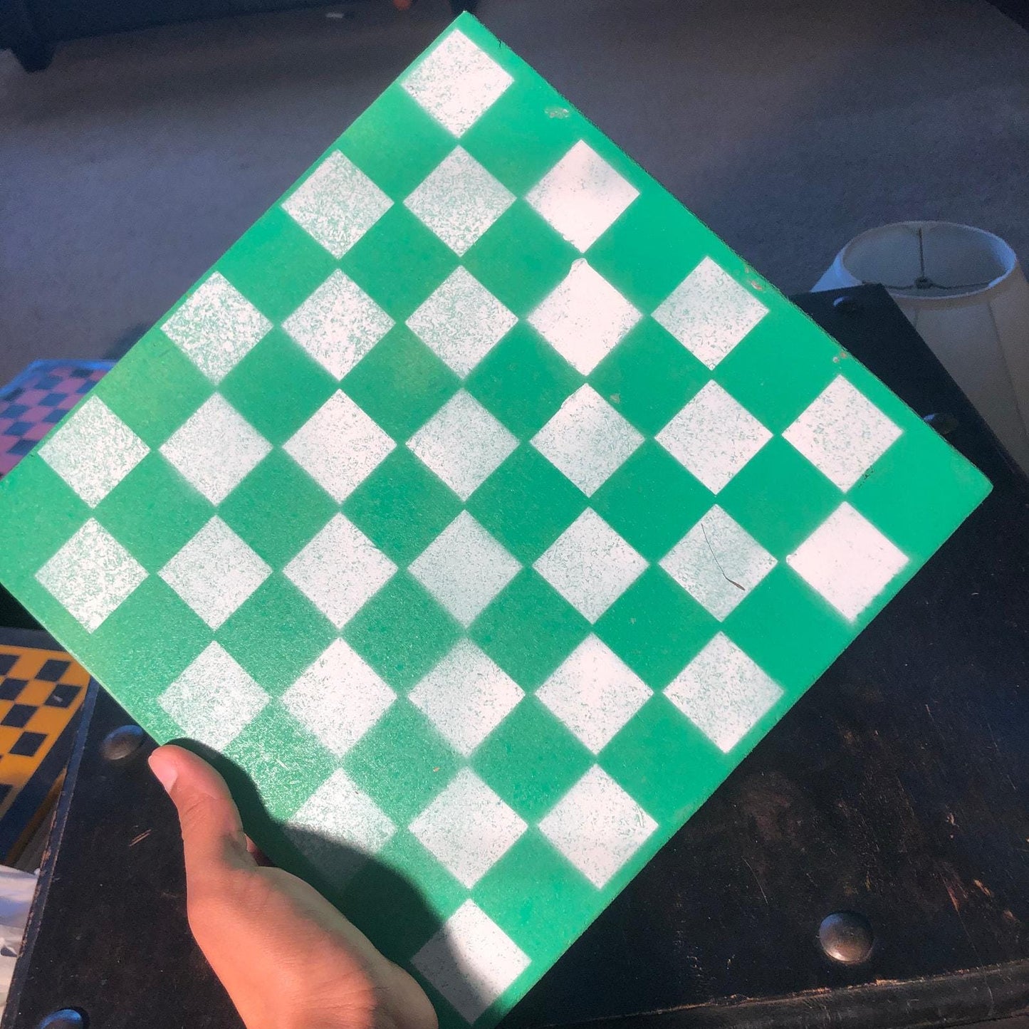 Chess Set - Green & White Royal Edition