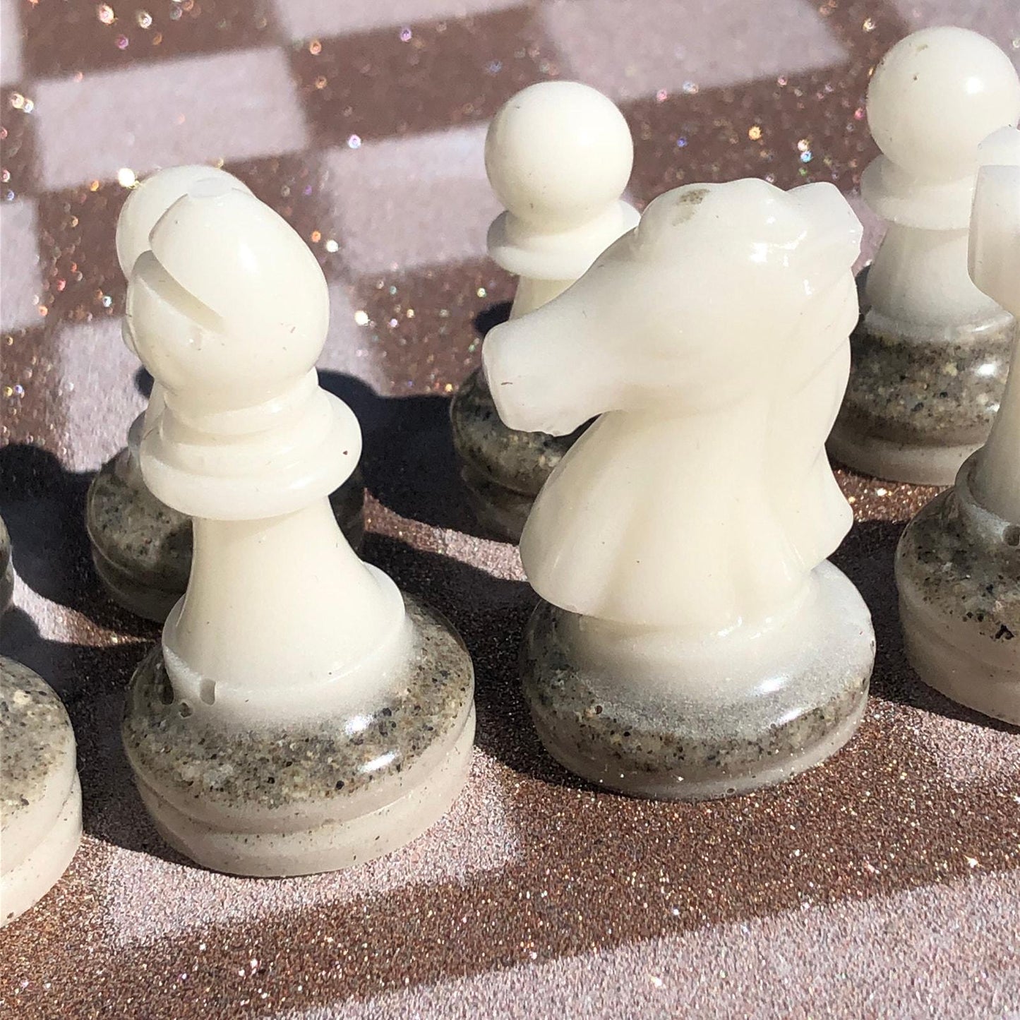 Chess Set - Sparkle Gold