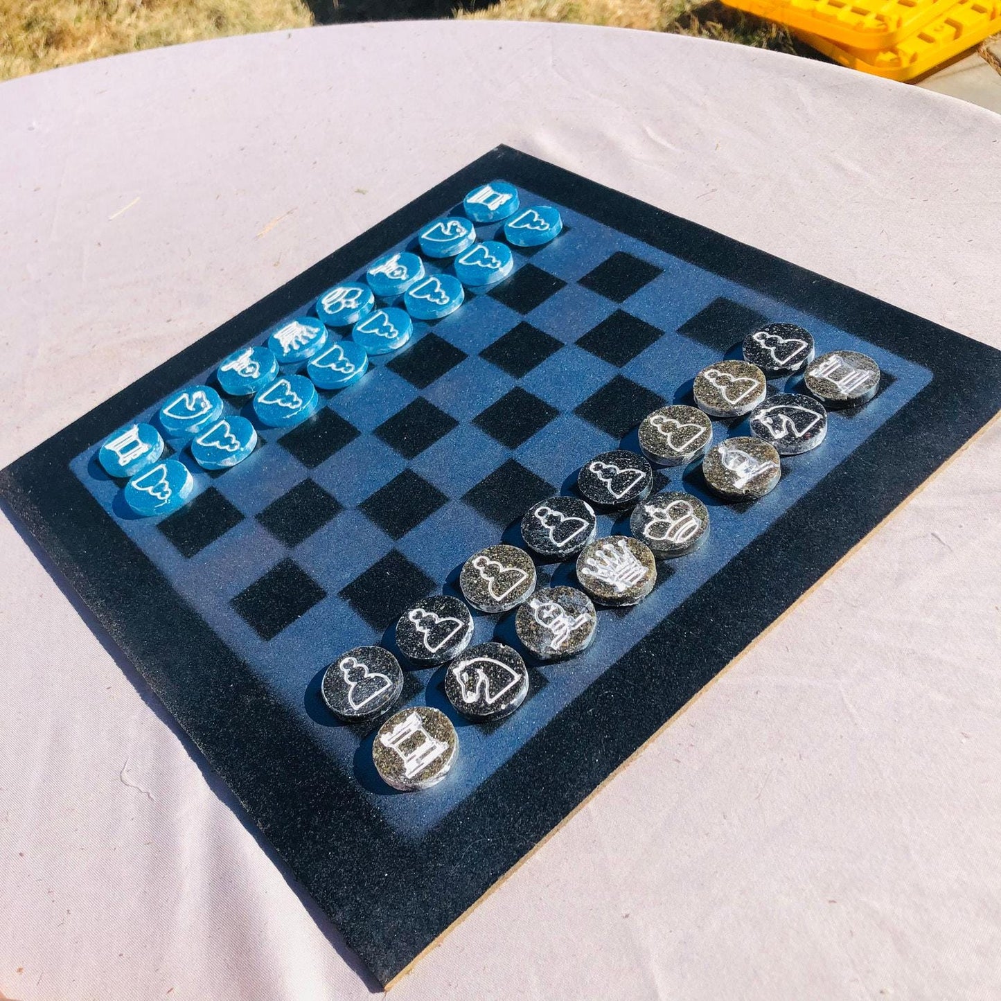 Chess Set - Sparkle Blue