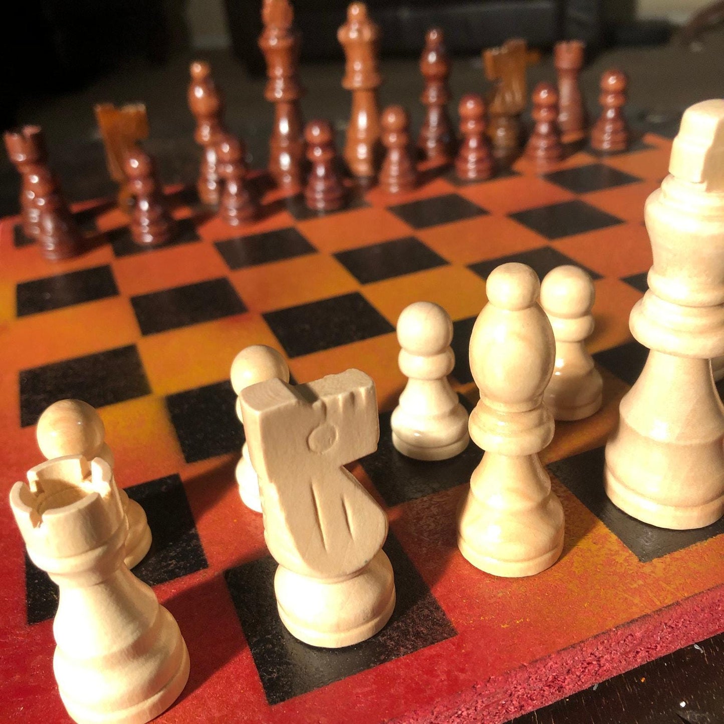 Chess Set - Sunset Orange Edition