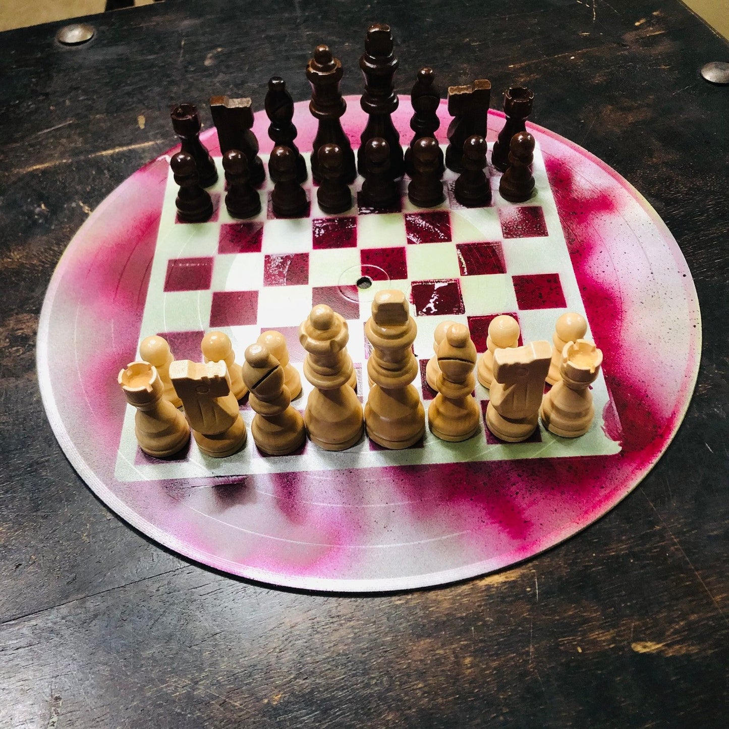 Vinyl Chess Set - Violet Mix