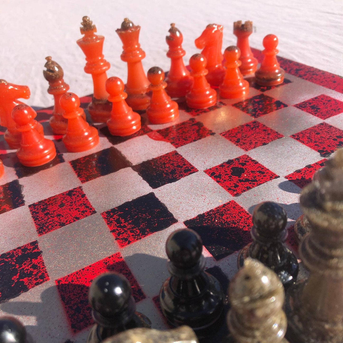 Chess Set - Golden Fire Deluxe