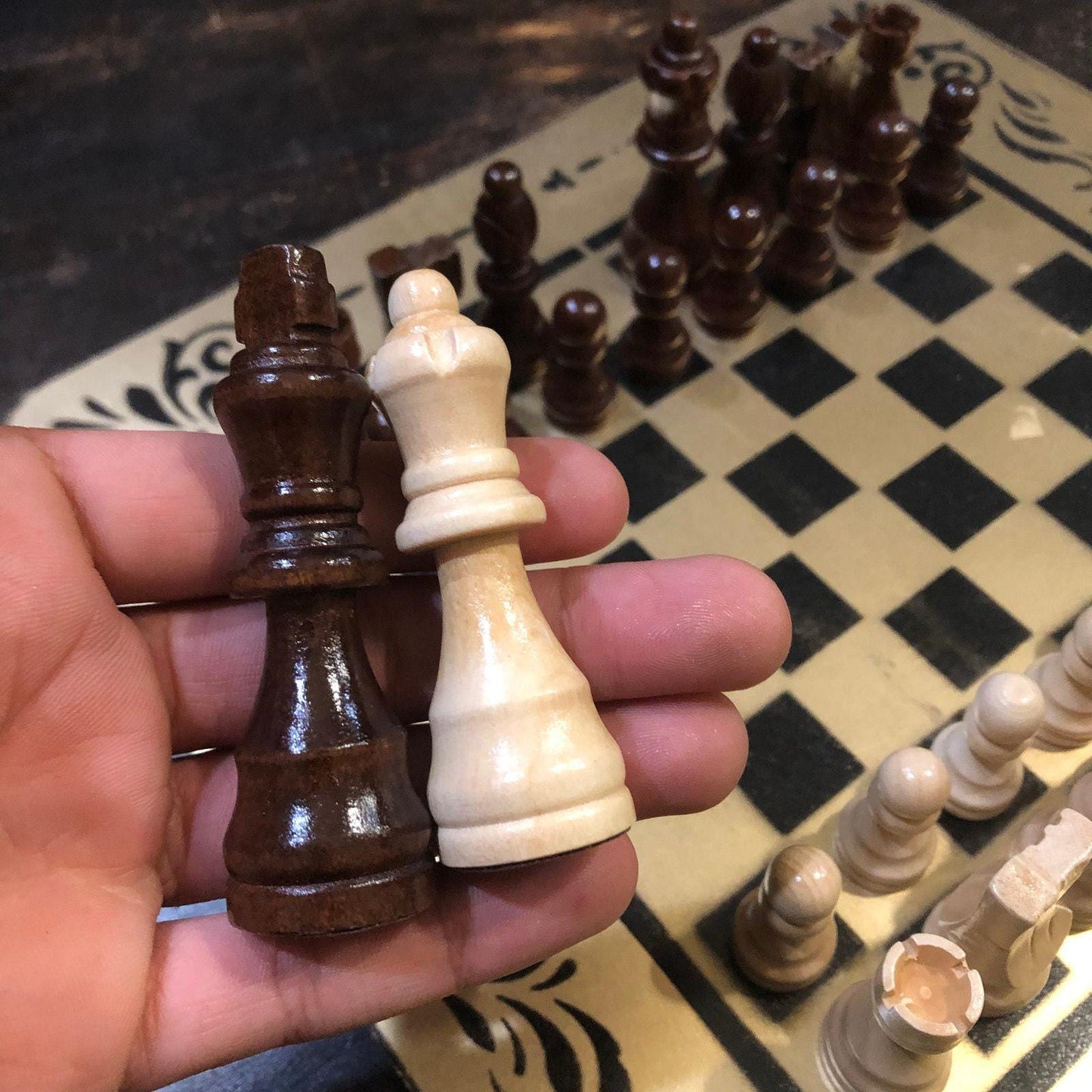 Chess Set - Gold & Black