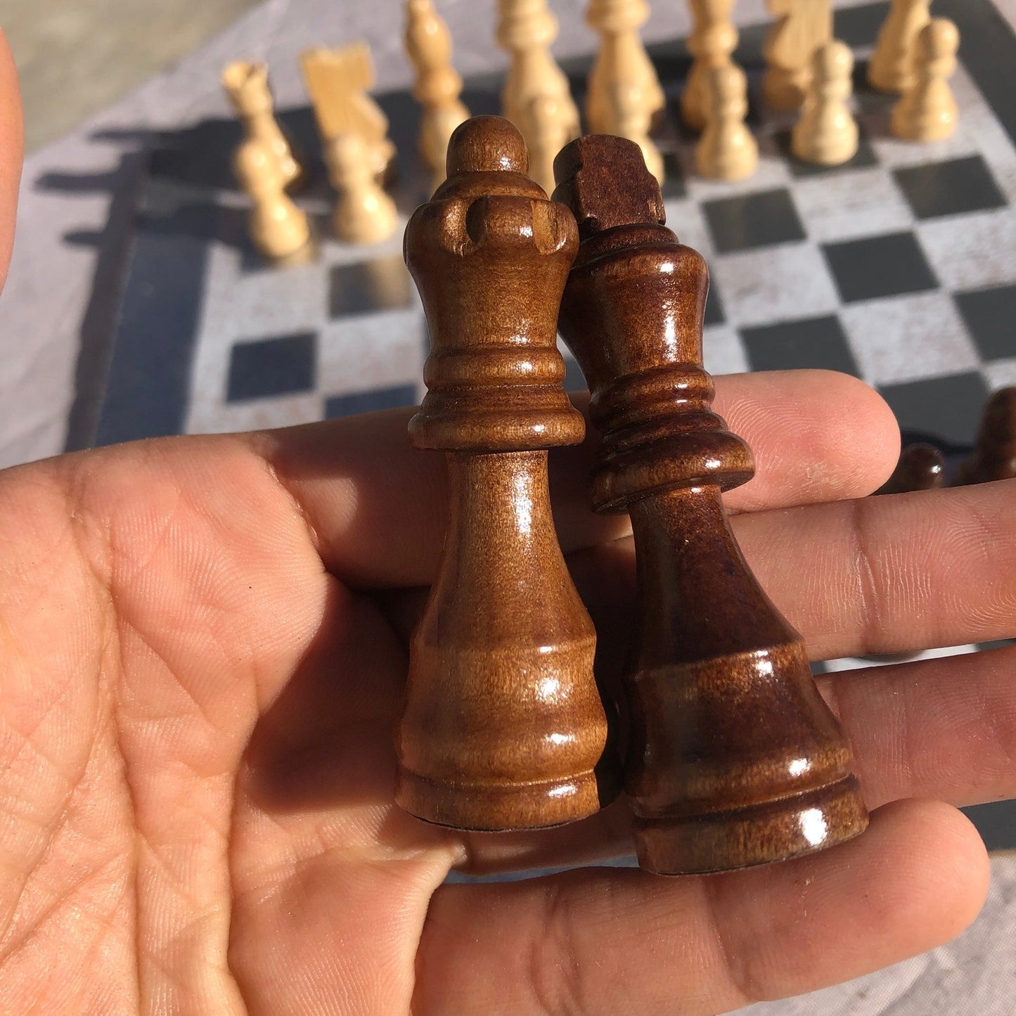 Chess Set - Tattered Gray