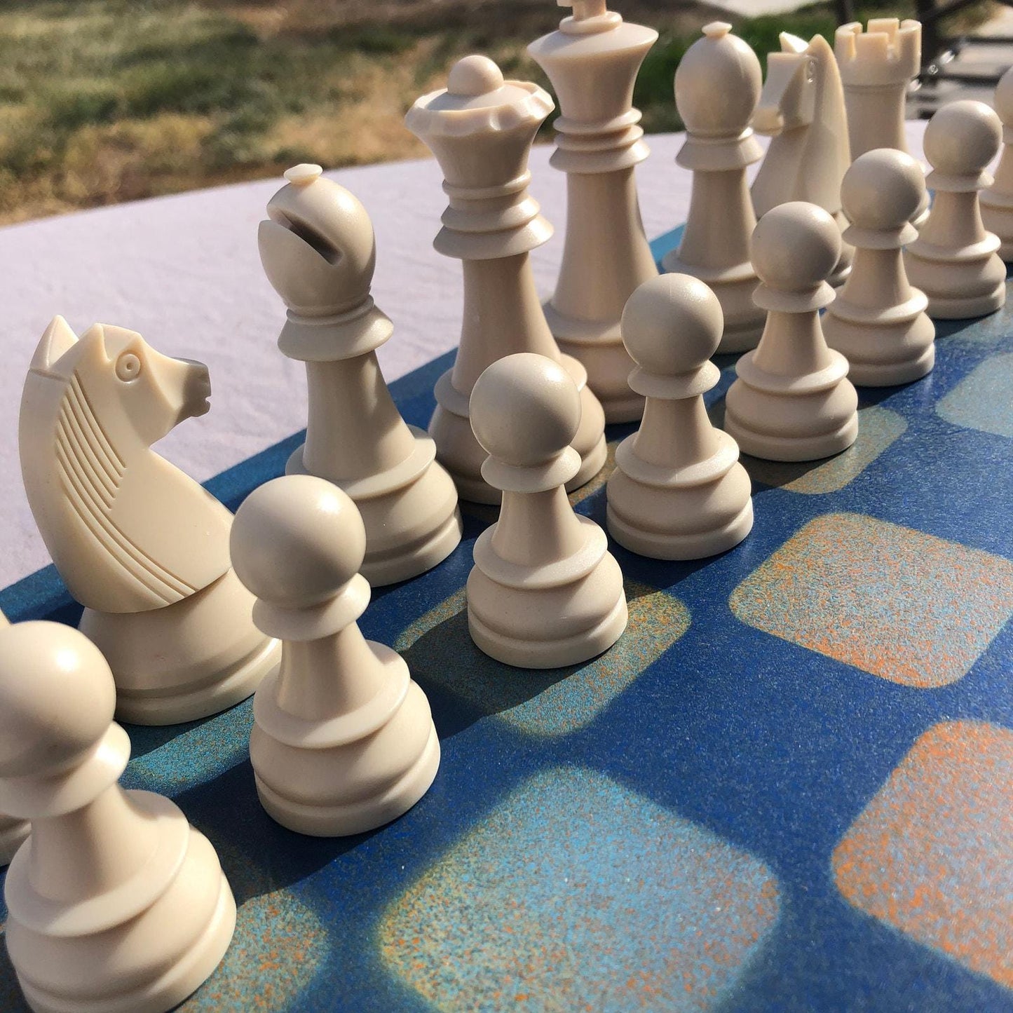 Large Chess Set - Blue Mango