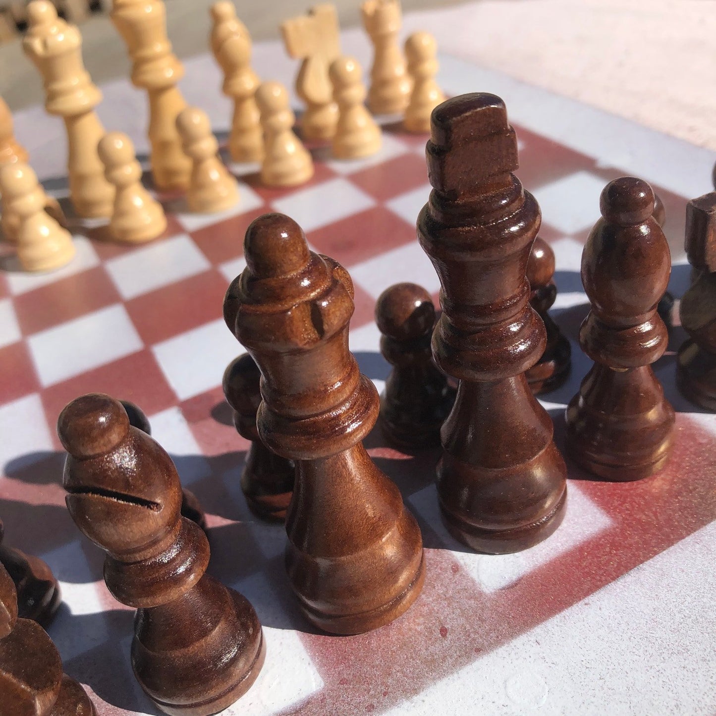 Chess Set - White Rose Gold