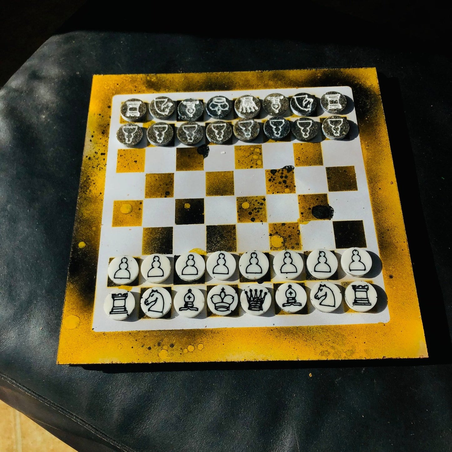 Chess Set - Dirty Yellow