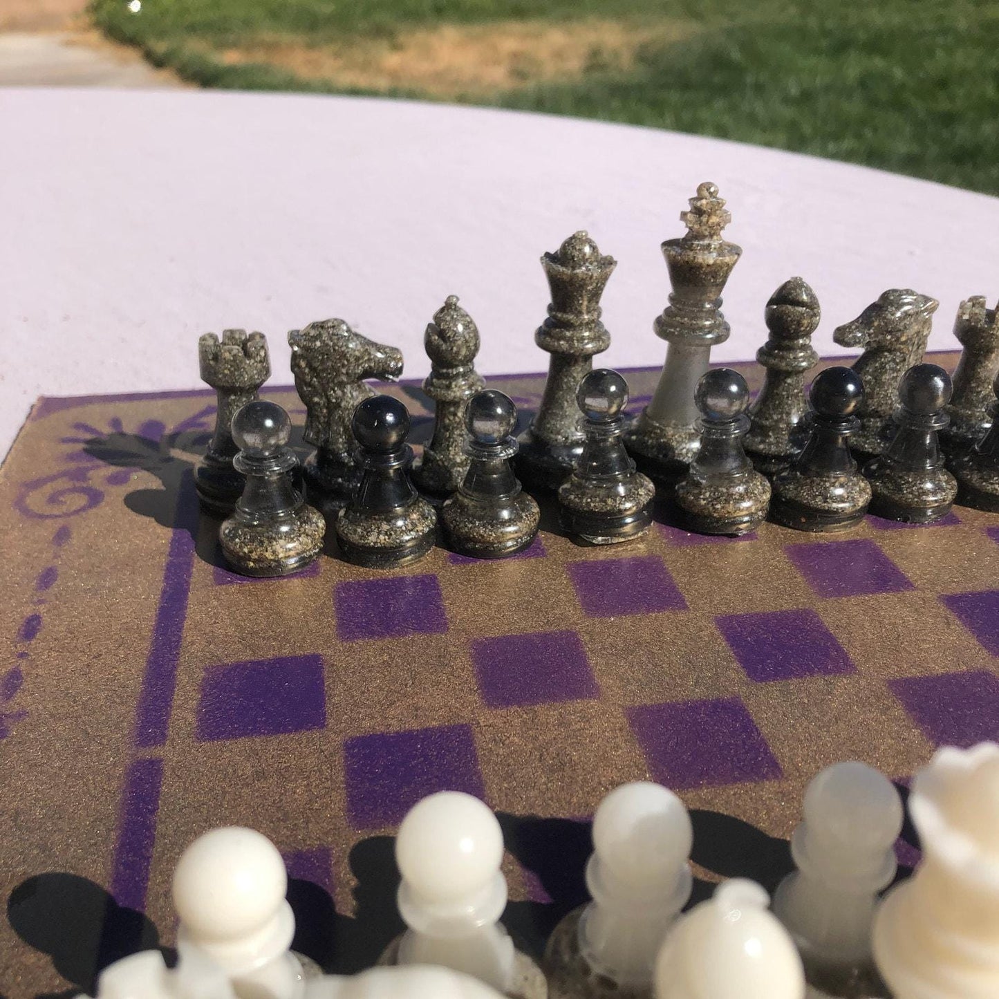 Chess Set - Purple Gold