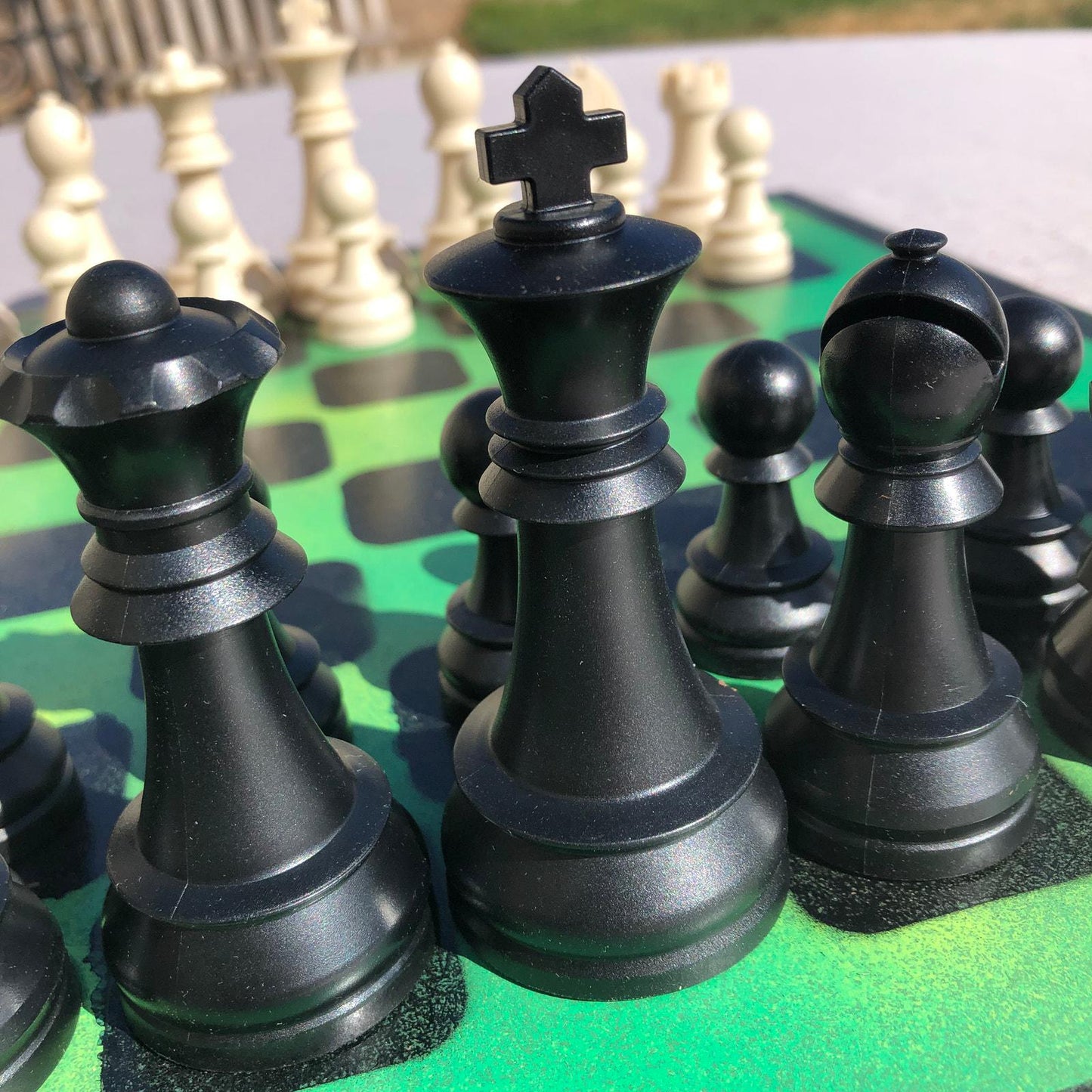 Large Chess Set - Forest Green