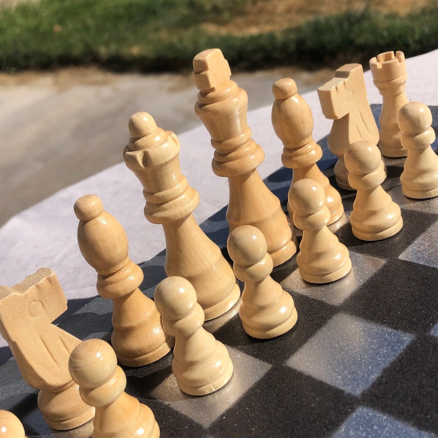 Chess Set - Silver & Black