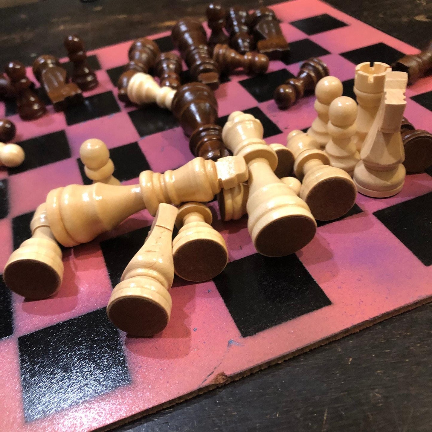 Chess Set - Sunset Pink