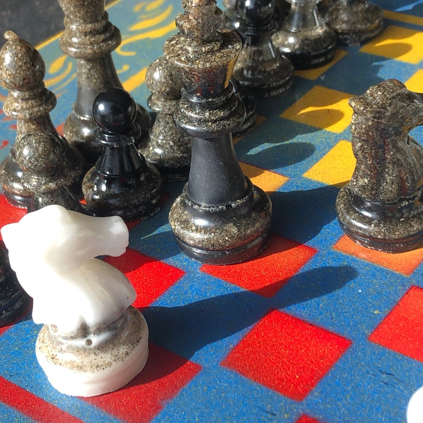 Chess Set - Sunset Blast Blue