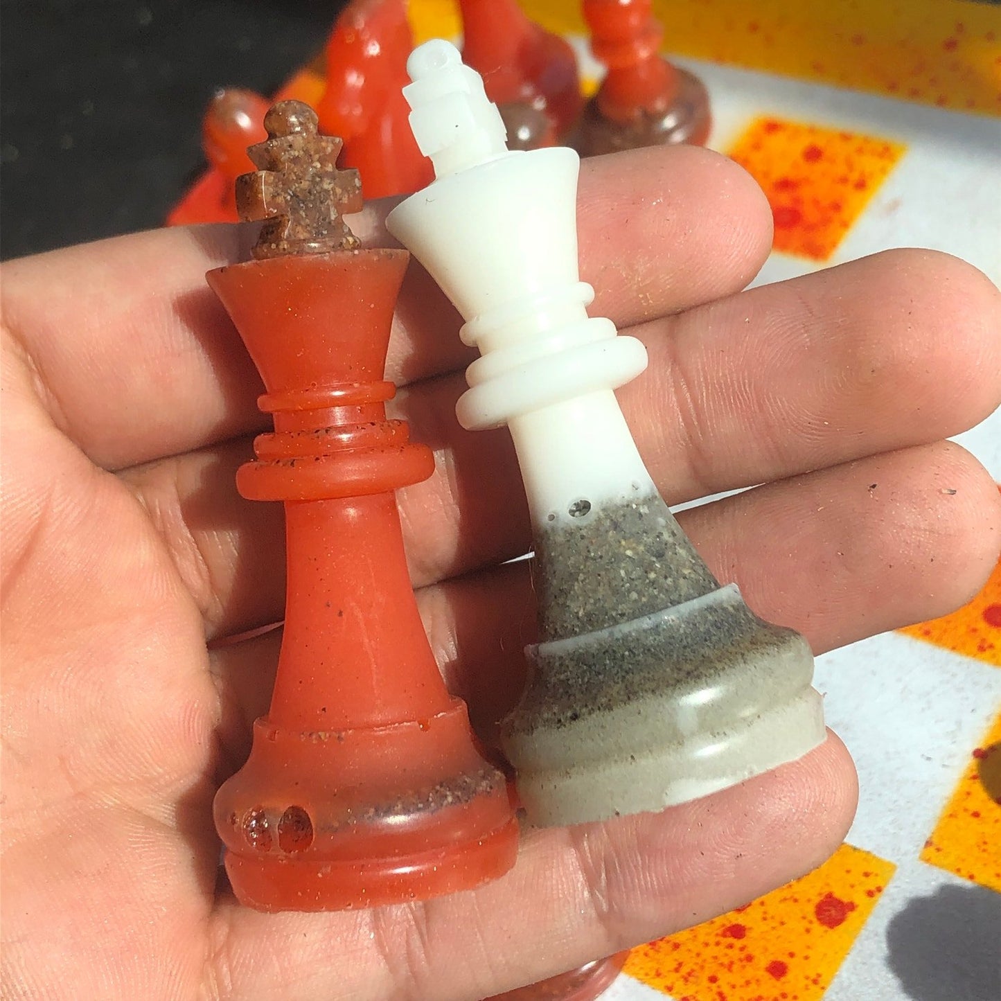 Chess Set - Fire Red Deluxe