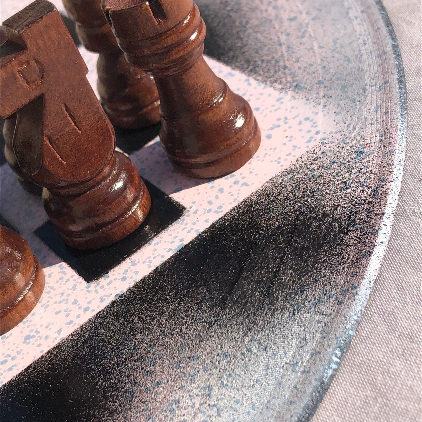 Vinyl Chess Set - Speckled Drizzle