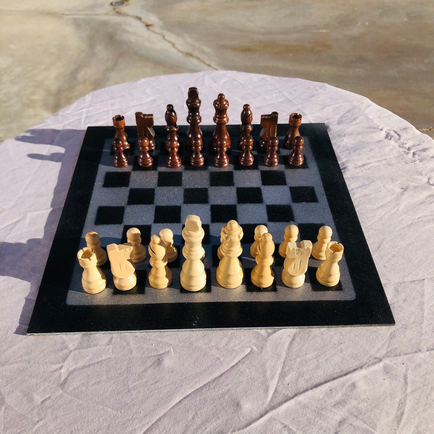 Chess Set - Blue Sparkle