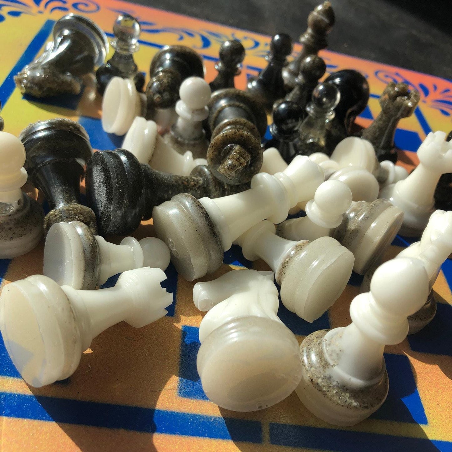 Chess Set - Sunset Blue Royal