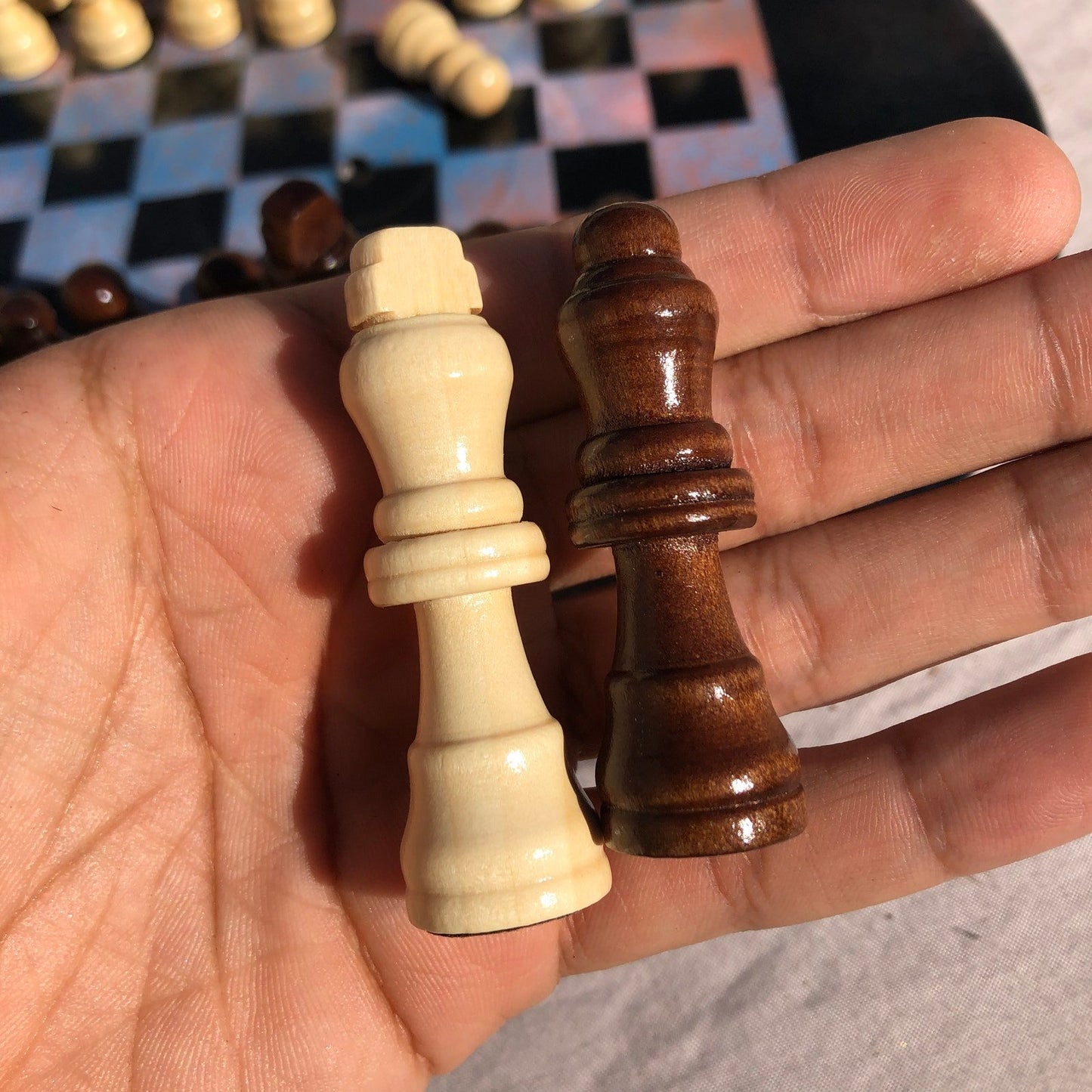 Vinyl Chess Set - Orange Sky