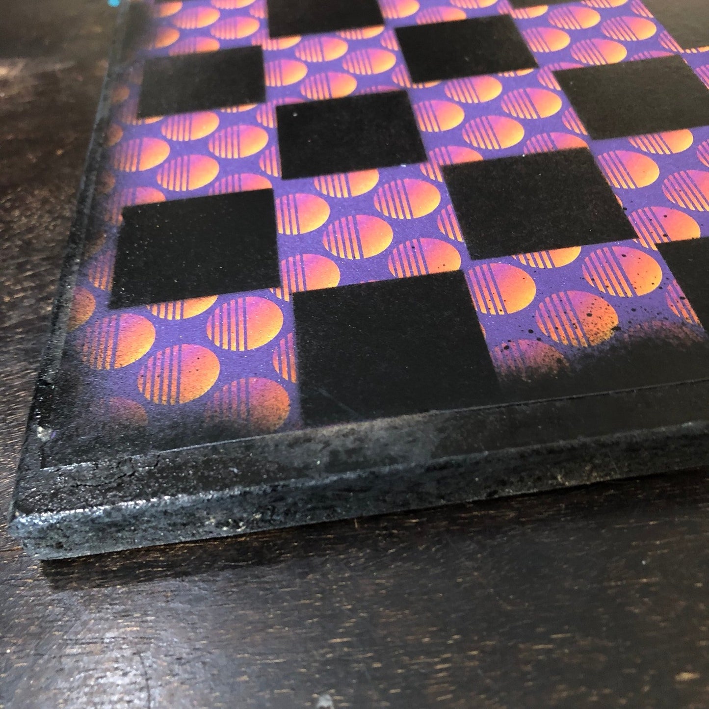 Scrapbook Chess Set - Orange Horizons