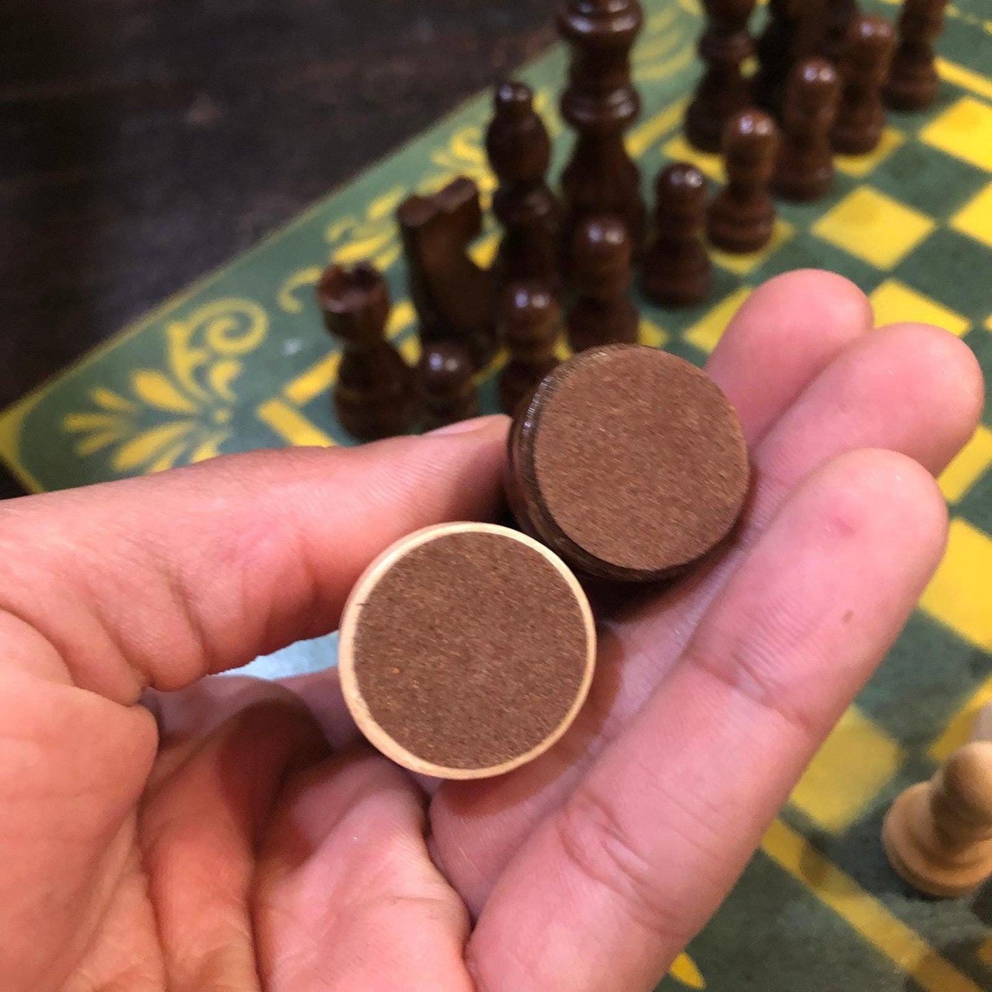 Chess Set - Royal Yellow Green