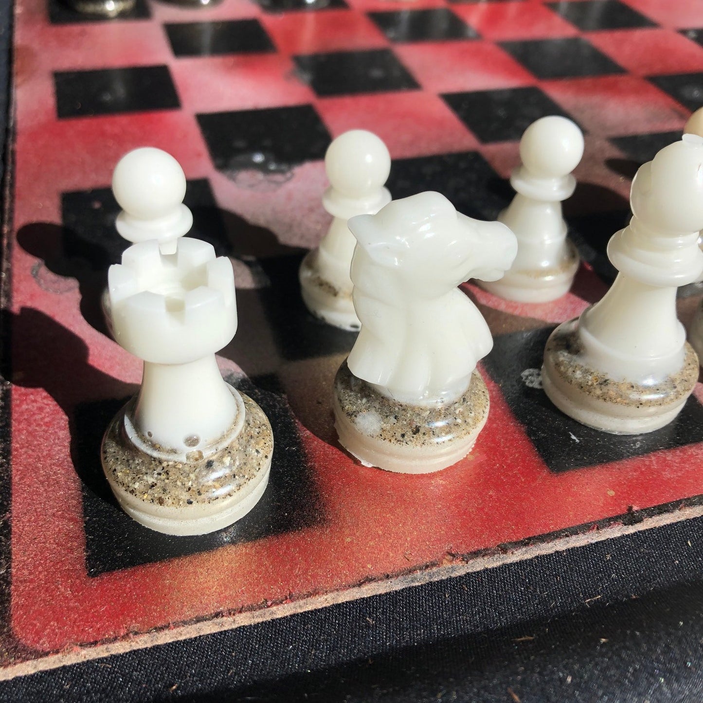 Chess Set - Rustic Red Royal