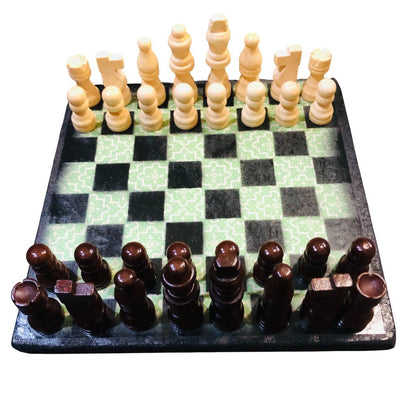 Scrapbook Chess Set - Green Pattern