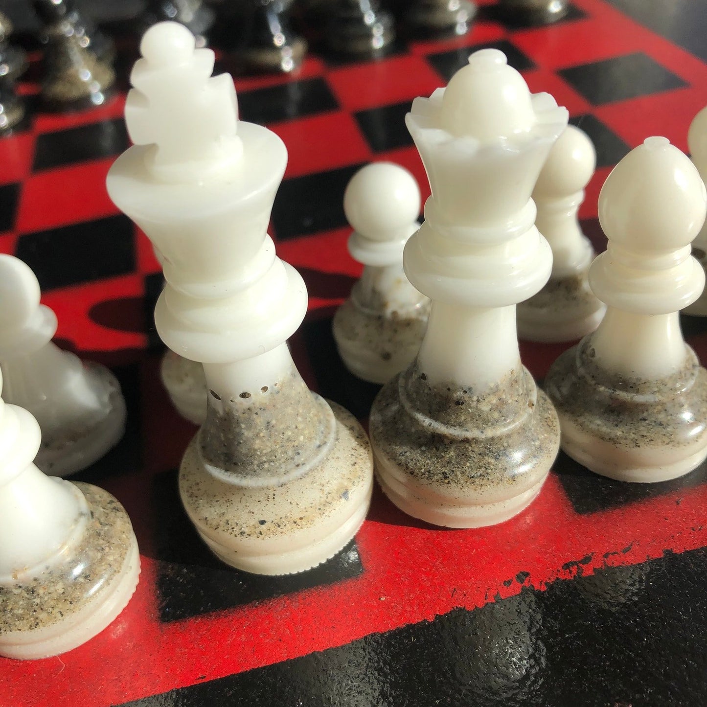 Chess Set - Red & Black