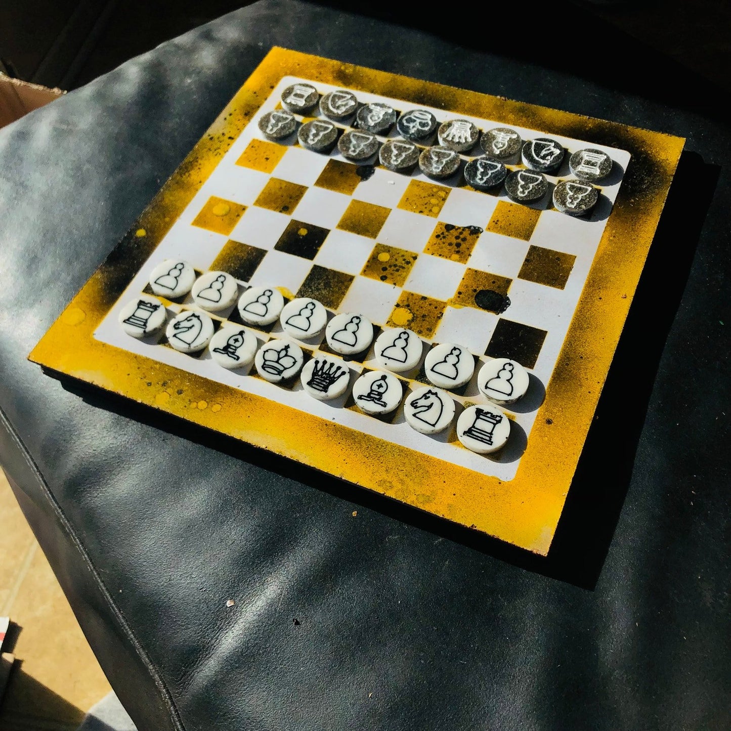 Chess Set - Dirty Yellow