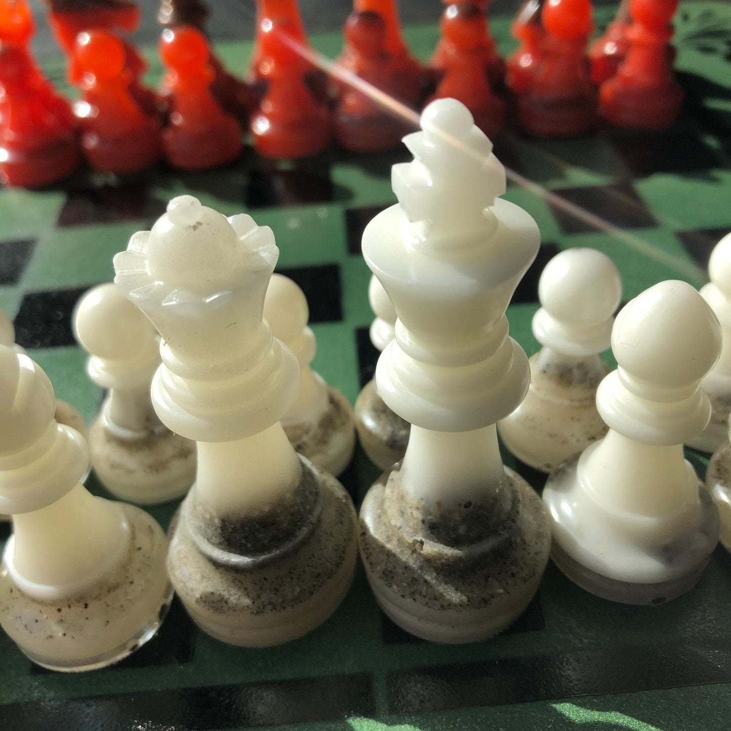 Chess Set - Emerald Green Royal