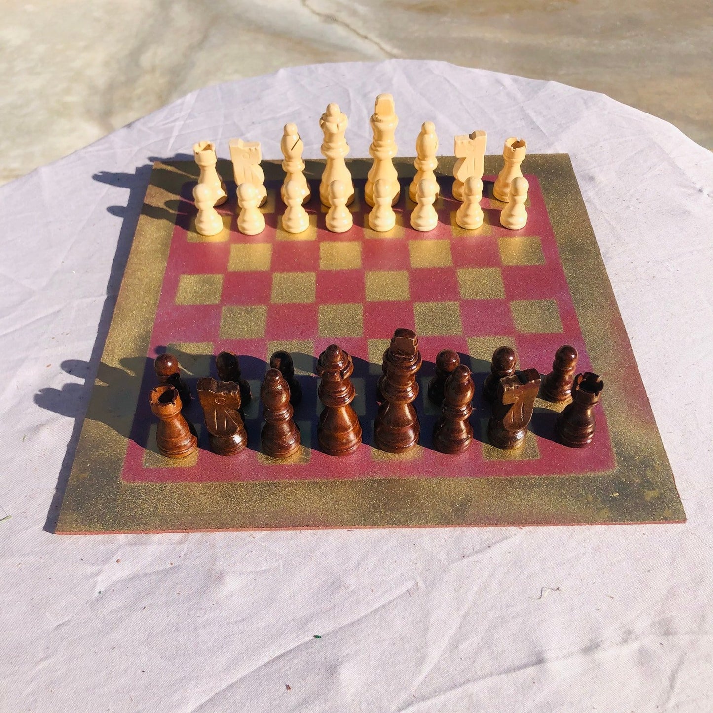 Chess Set - Violet Gold