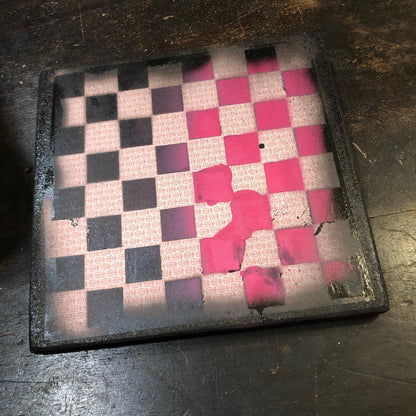 Scrapbook Chess Set - Hot Pink & Black