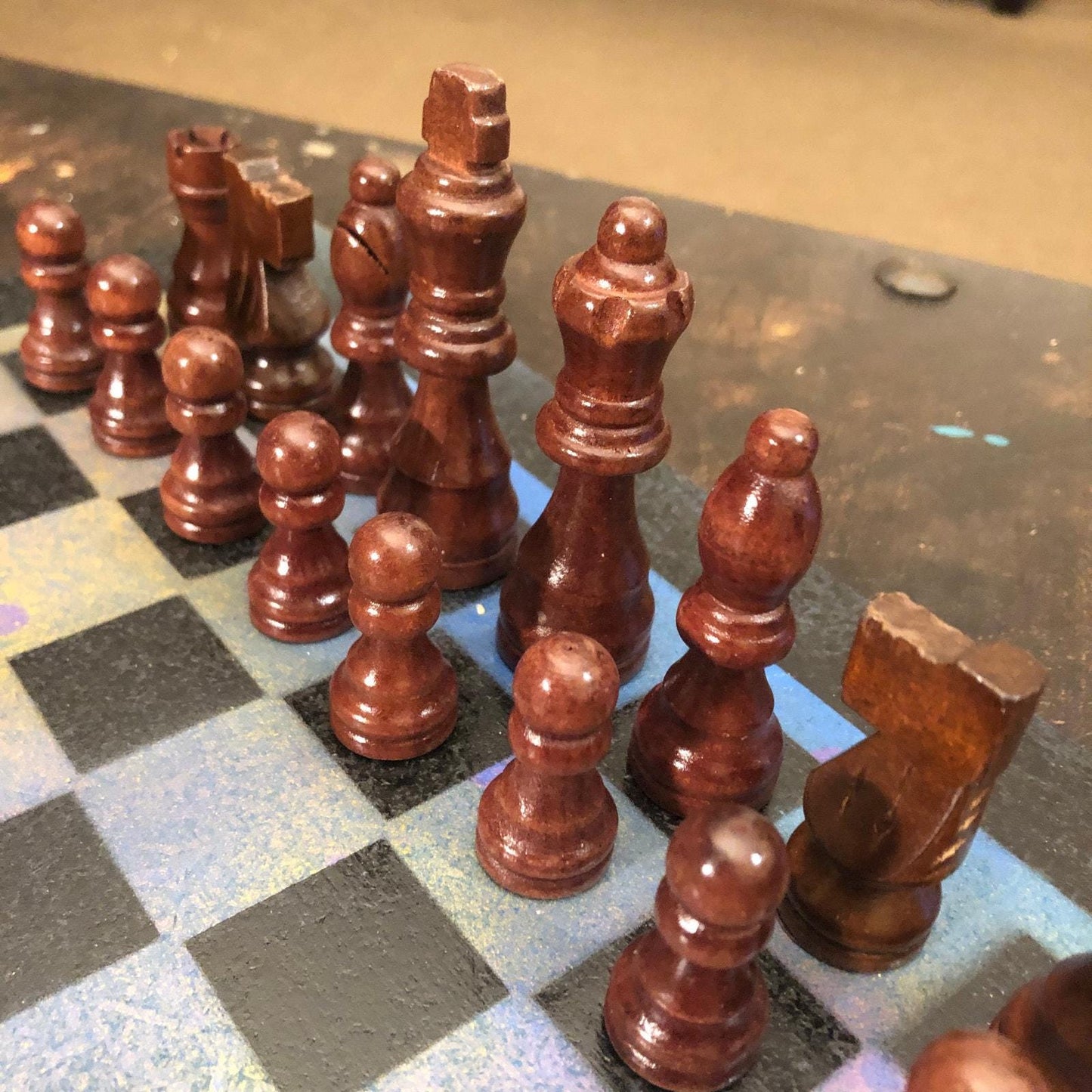 Chess Set - Blue Purple Mix