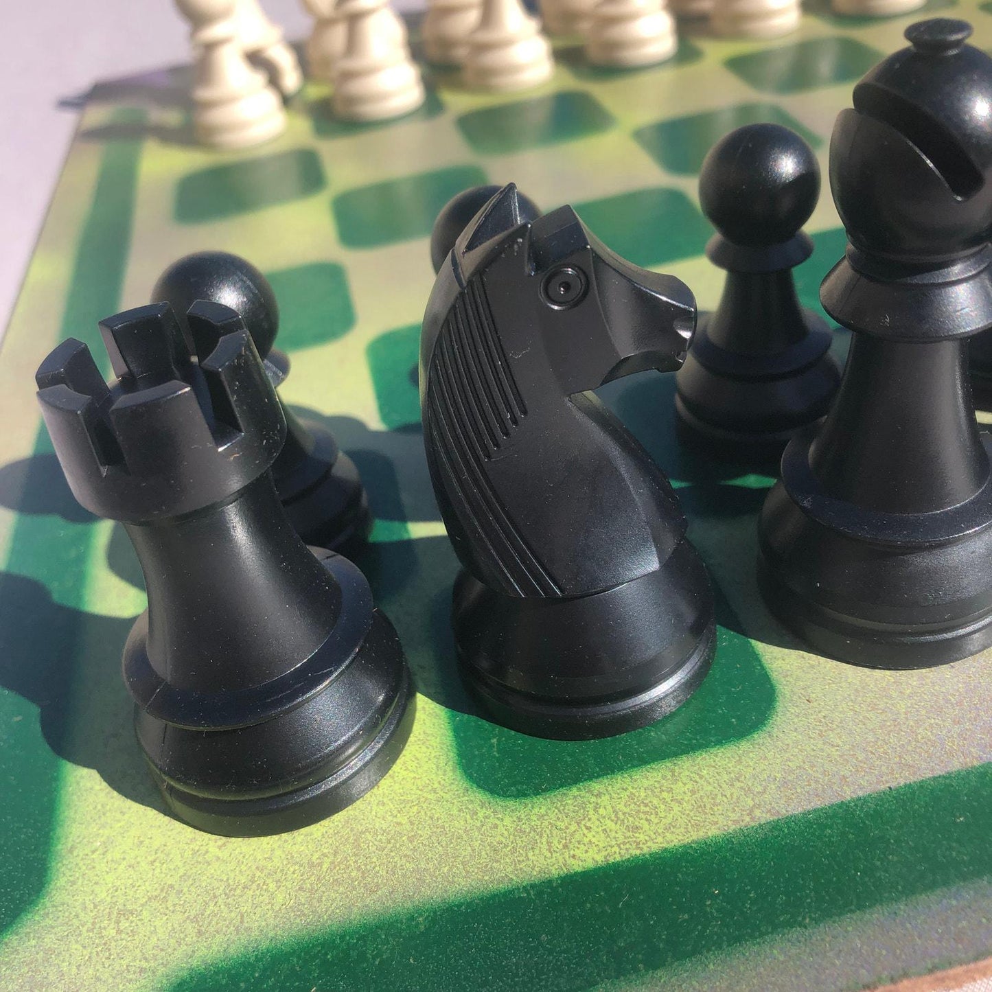 Large Chess Set - Green Field