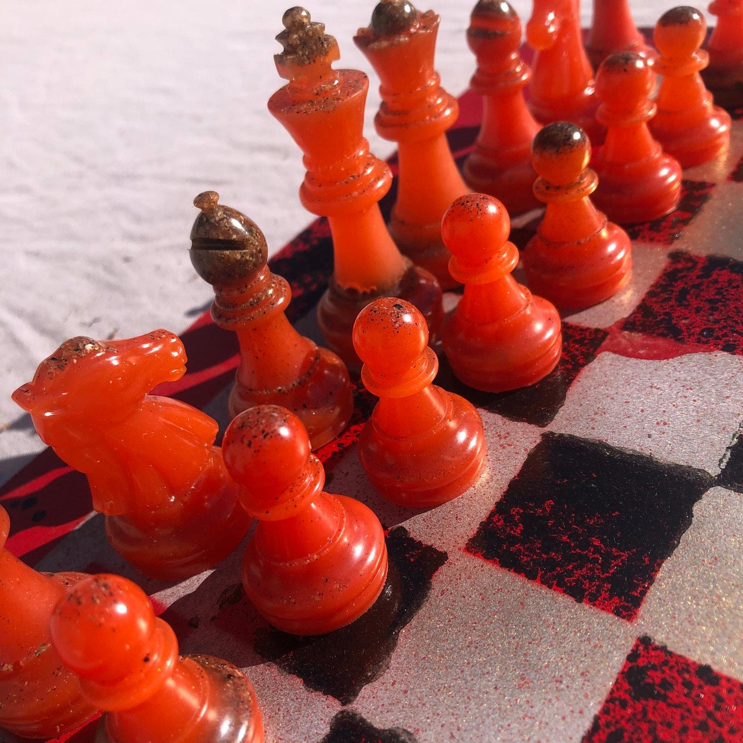 Chess Set - Golden Fire Deluxe