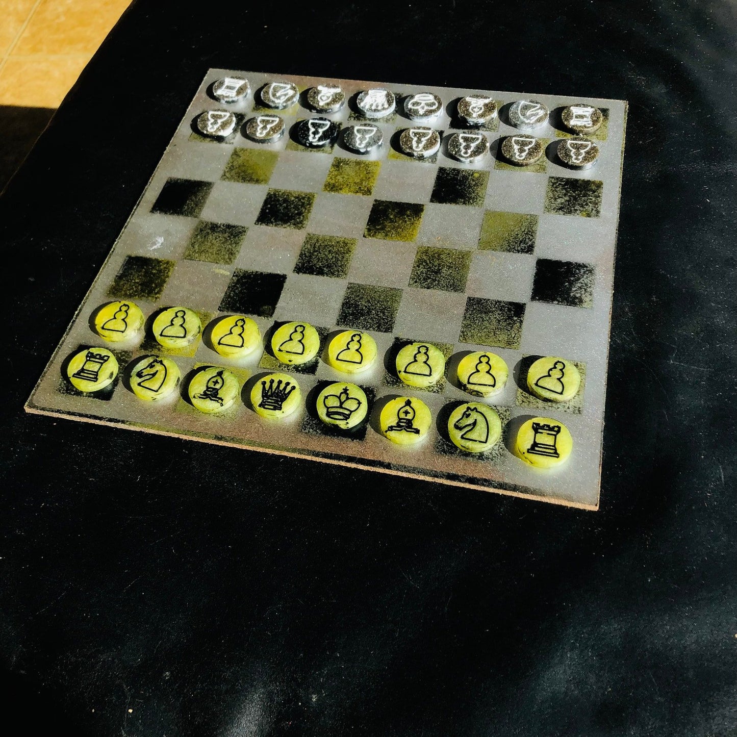 Chess Set - Toxic Yellow