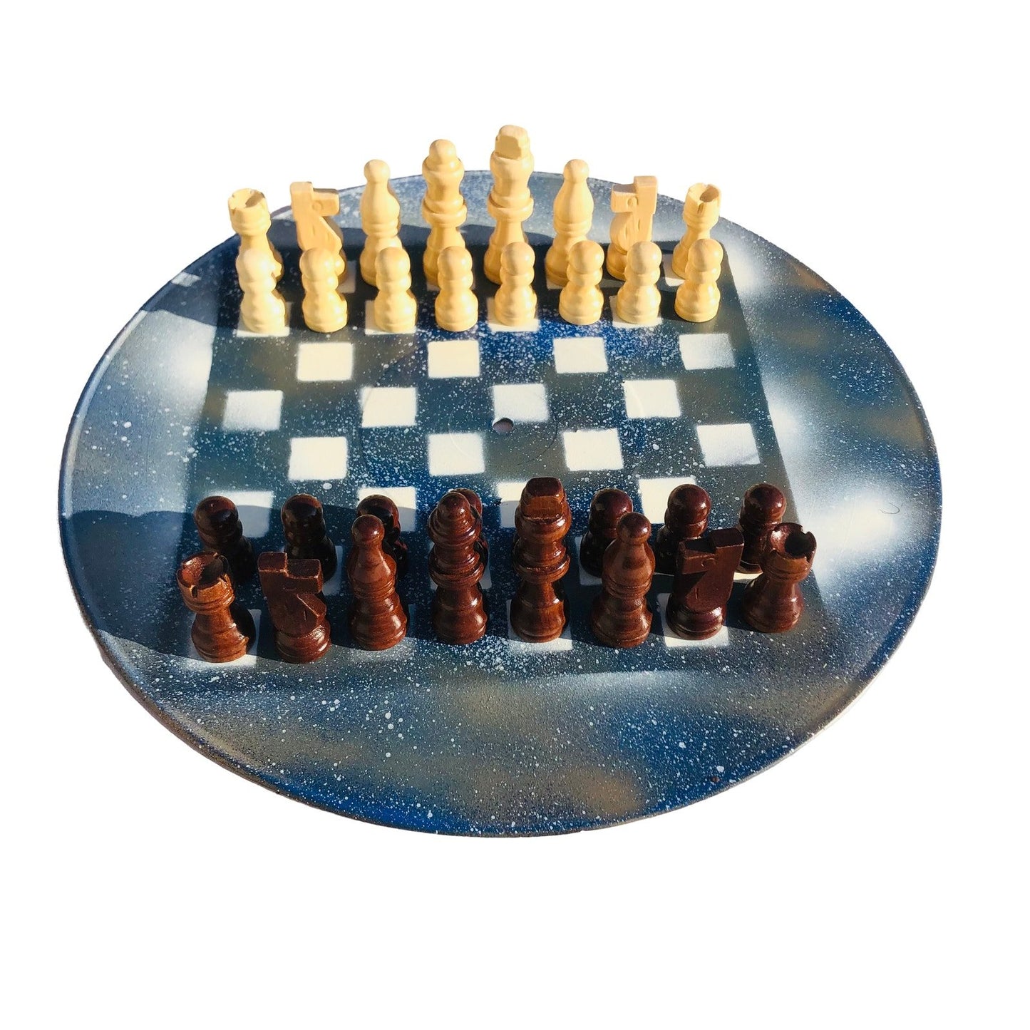 Vinyl Chess Set - Snowy Falls