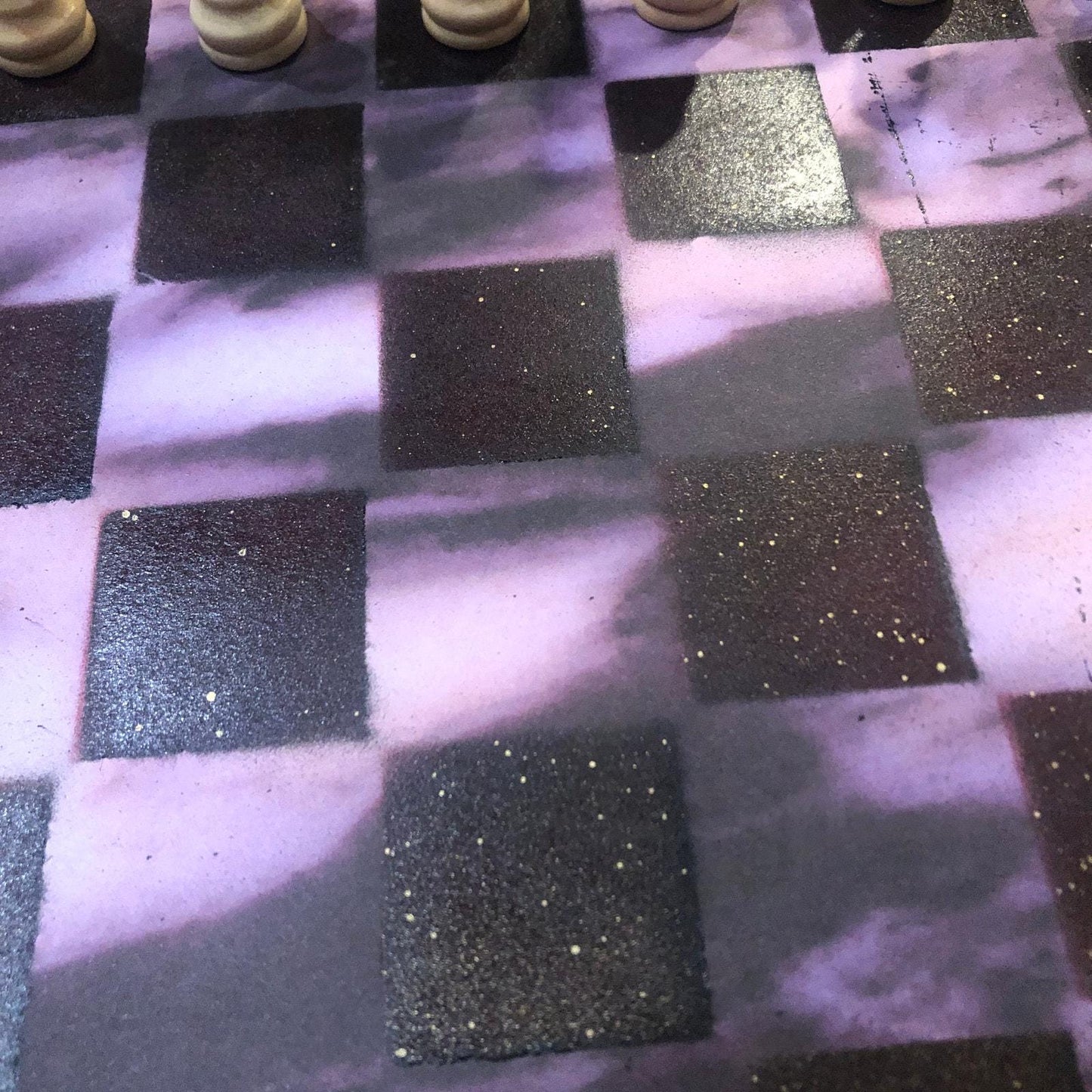 Scrapbook Chess Set - Purple Wave