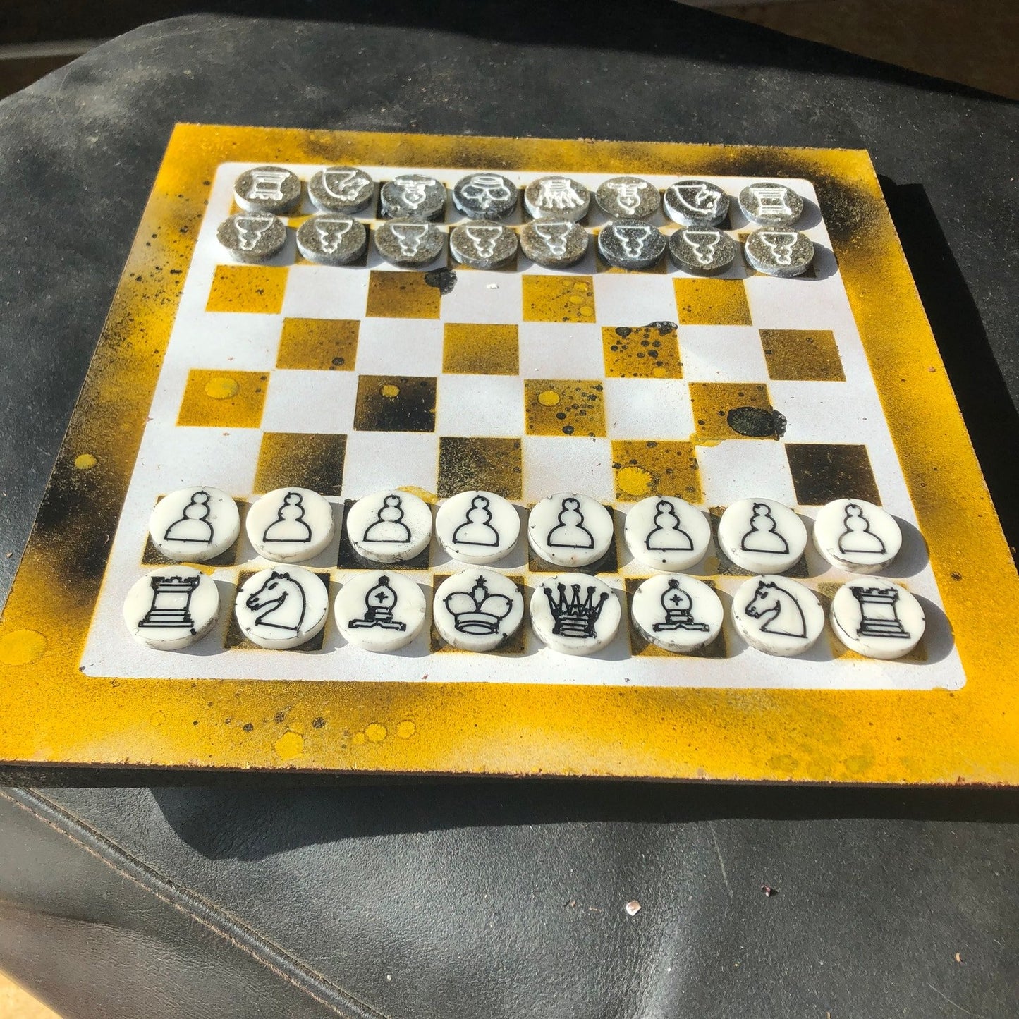 Chess Set - Dirty Yellow