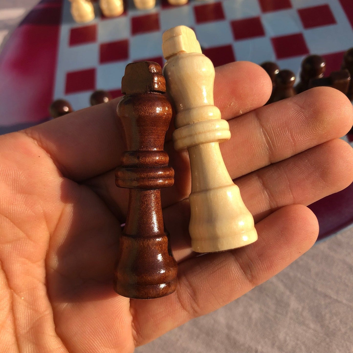 Vinyl Chess Set - Violet Chrome