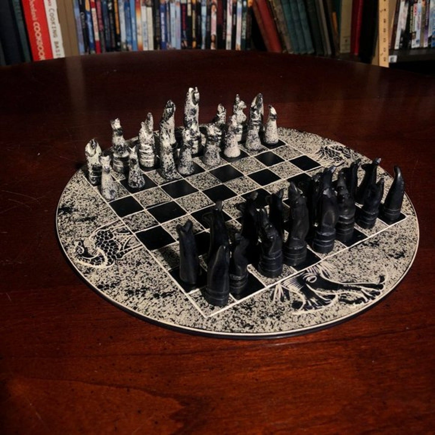 African Vintage Chess Set - Oreo Shake Chess Board