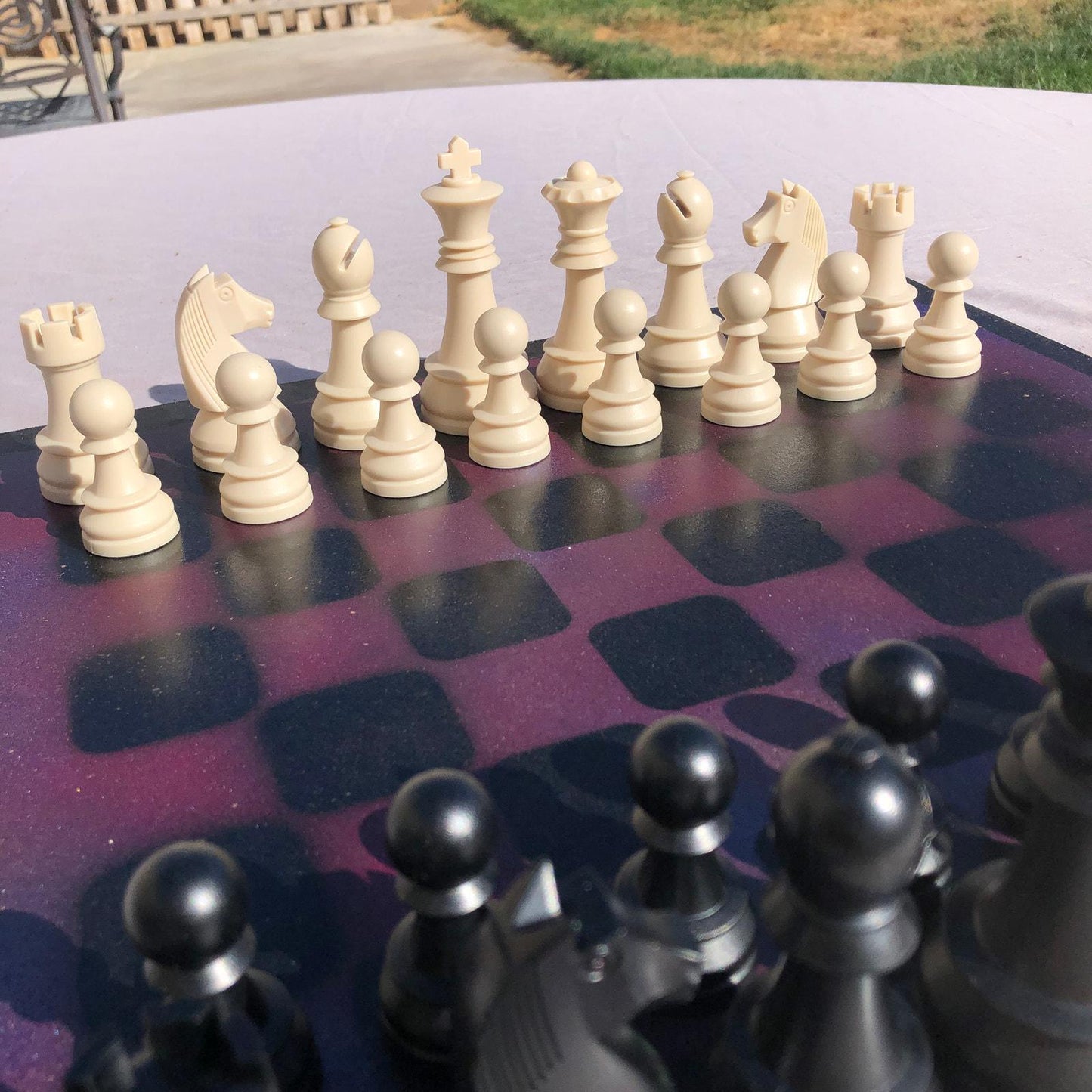 Large Chess Set - Mystic Purple