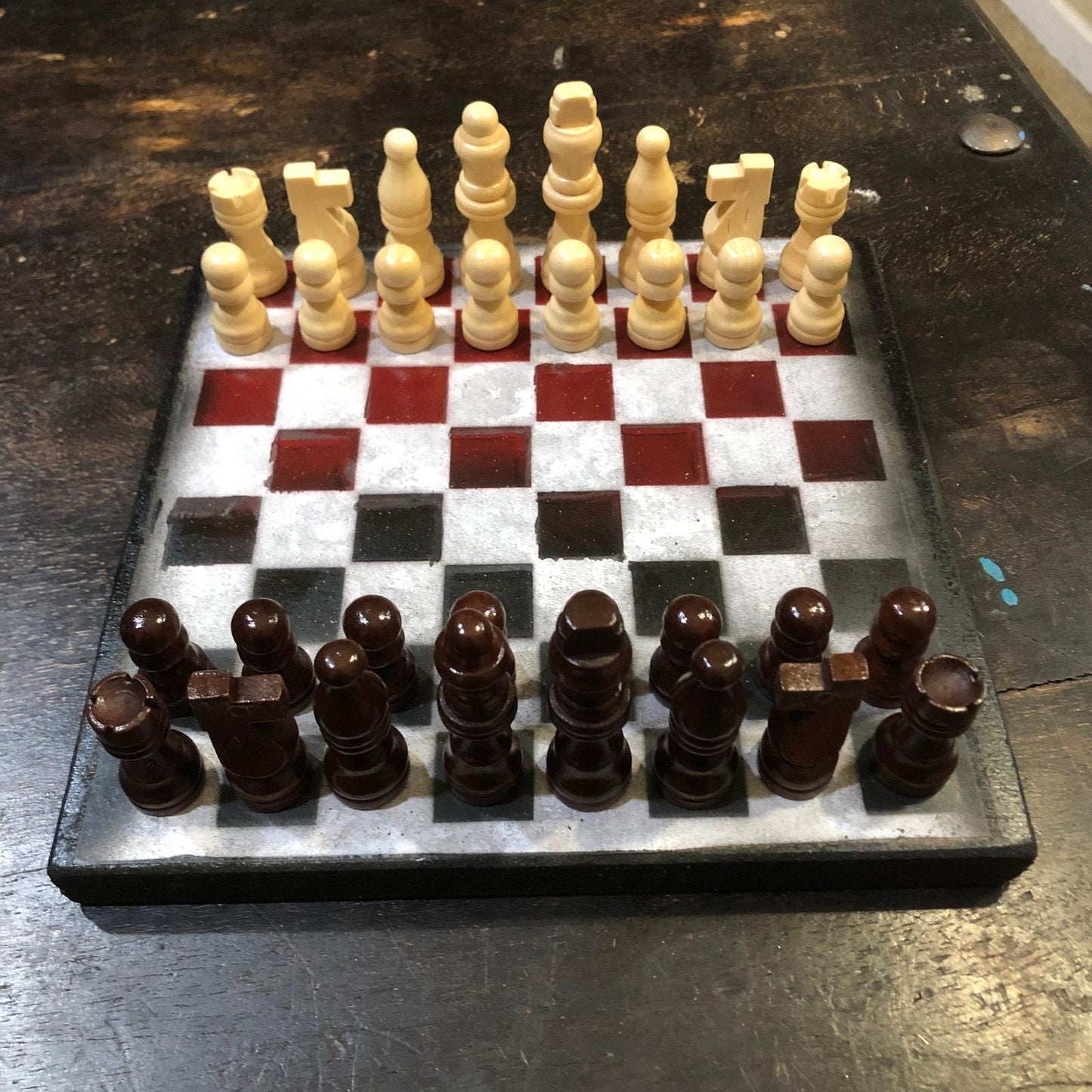 Scrapbook Chess Set - Code Red