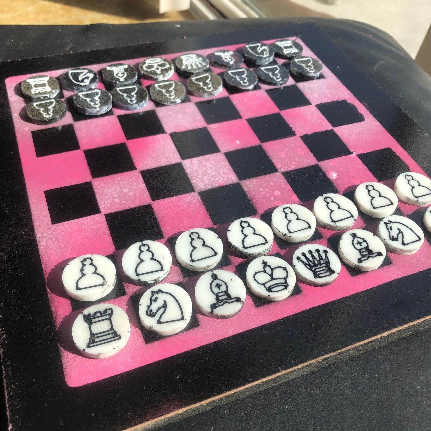 Chess Set - Simplified Pink